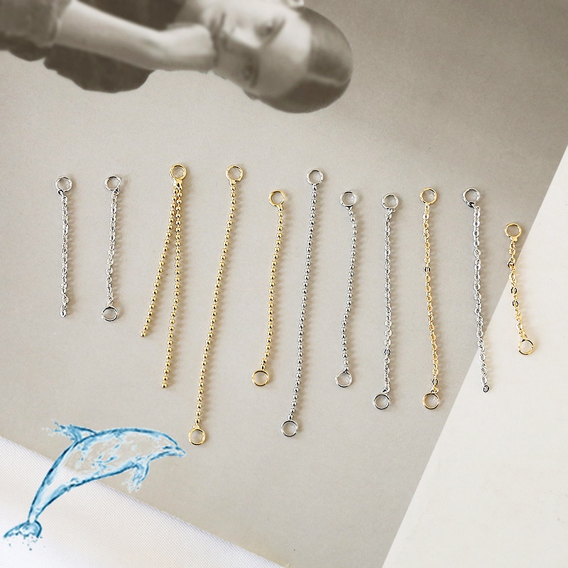 Khuyên Tai Dạng Chuỗi Hạt Vàng Bằng Đồng Làm Thủ Công diy