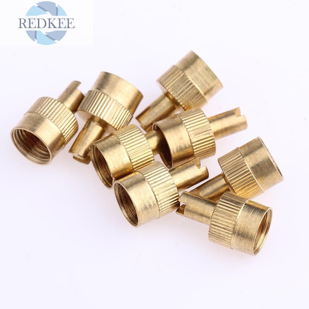 Set 8 Nắp Van Xe Hơi / Xe Máy Có Lõi Tháo Rời Tiện Dụng