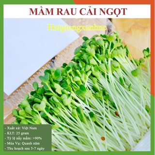 Hạt giống Rau mầm cải ngọt, dễ trồng, năng suất, trồng quanh năm, gói 20g
