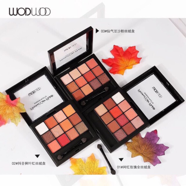 Phấn Mắt 12 Ô Màu Nhũ Lì WODWOD Personal Color Palette NO.W712