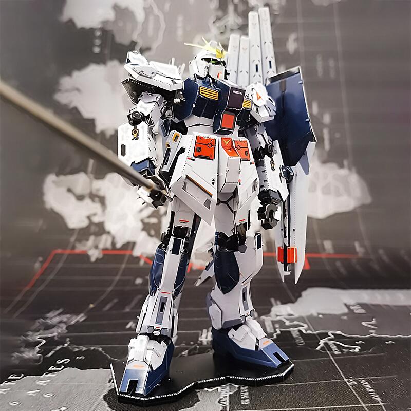 Mô Hình Lắp Ghép 3d kim loại gundam RX-93 bản màu