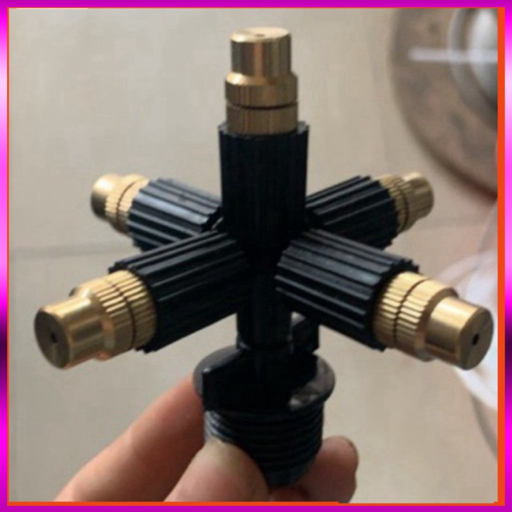 [GIÁ TỐT]  béc phun sương đồng tưới lan 5 tia ren (5tia)