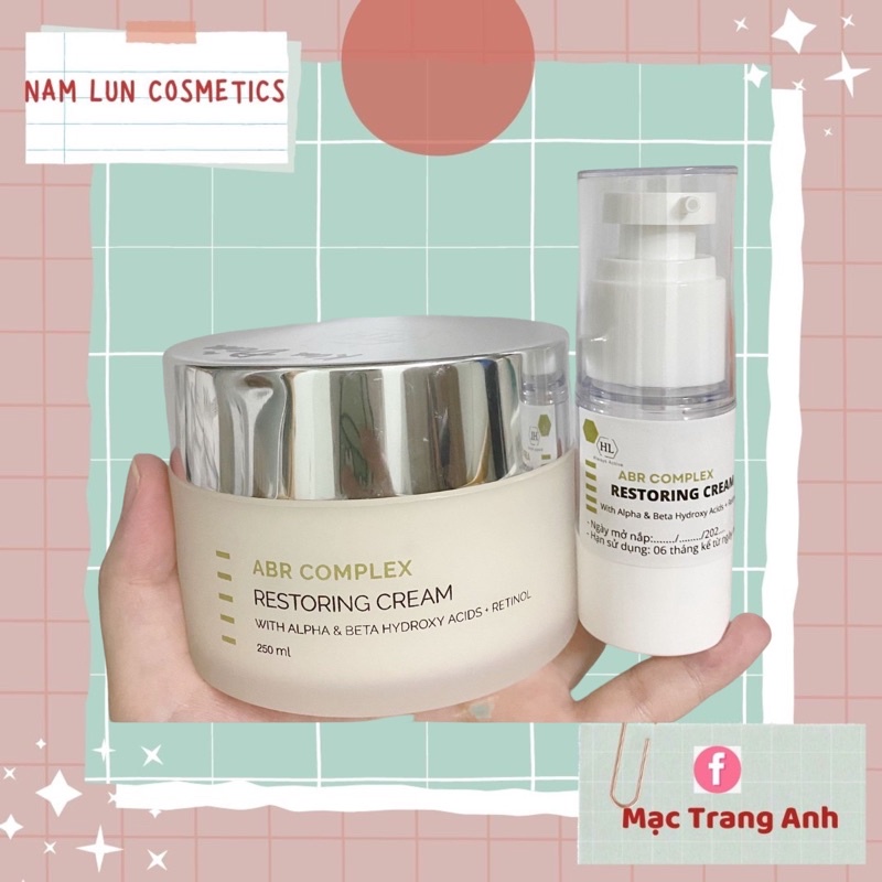 Kem đêm trẻ hoá da HL RETINOL ABR (Holy hand) RESTORING CREAM