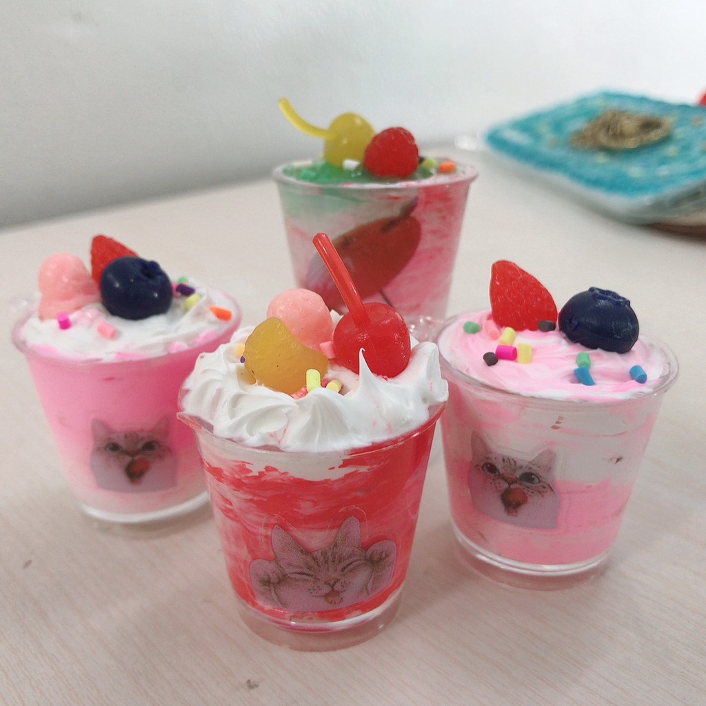 Đồ chơi mô hình ly kem pudding