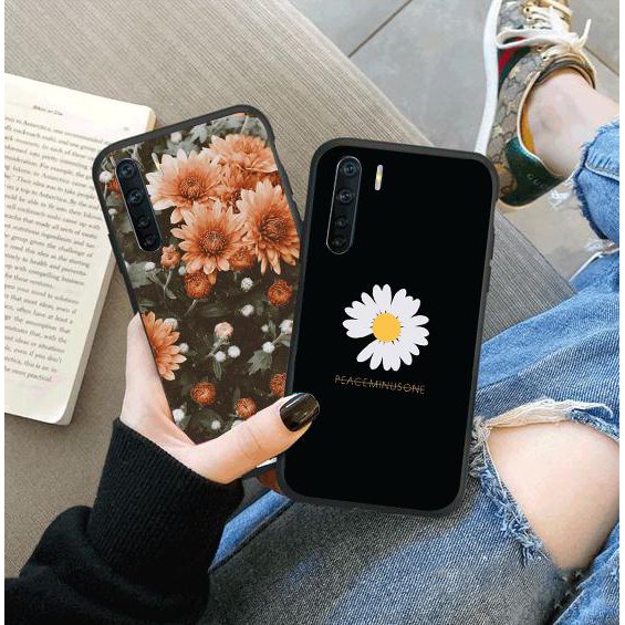 Ốp lưng cường lực Oppo Reno 3 / Reno 2 / Reno 2F hình hoa cúc