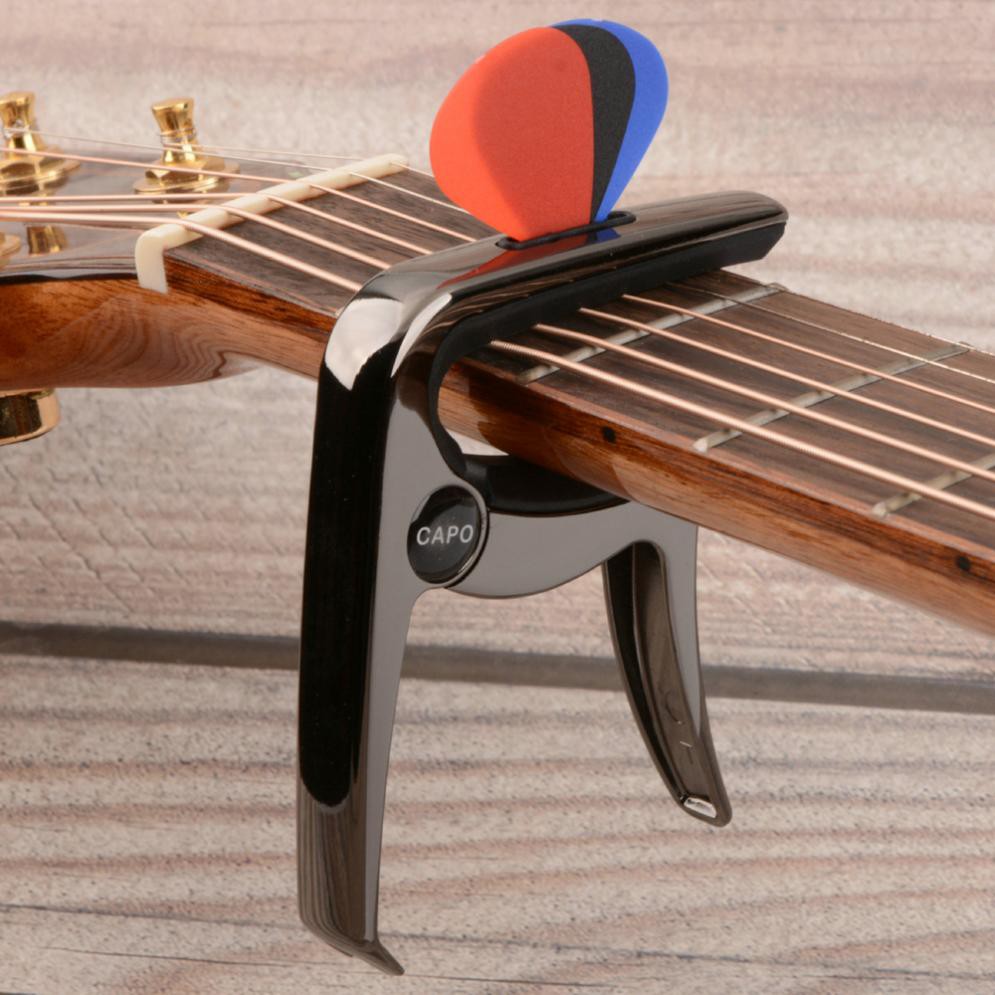 Capo Hợp Kim Kẽm + 3 Nút Chỉnh Âm Cho Đàn Guitar Bass Ukulele