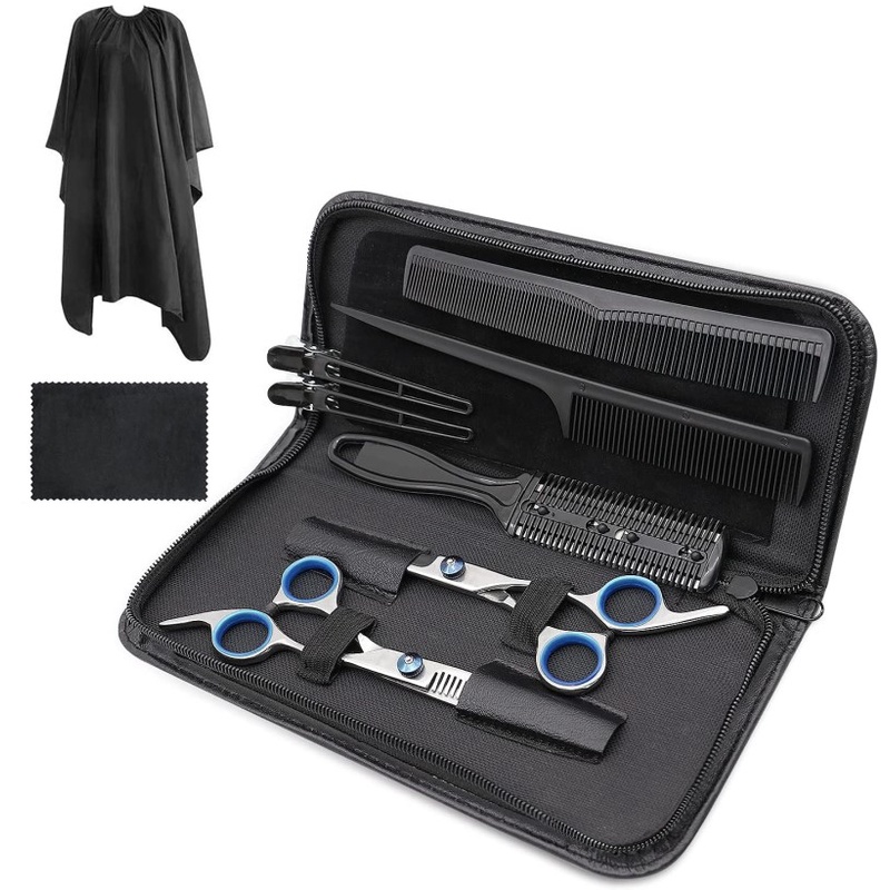 Kéo Cắt Tóc Chuyên Nghiệp Màu Vàng Đen Bằng Thép Không Gỉ