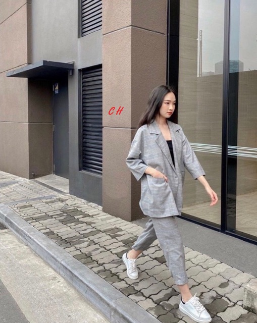 Sét vec kẻ ngắn và dài CH12