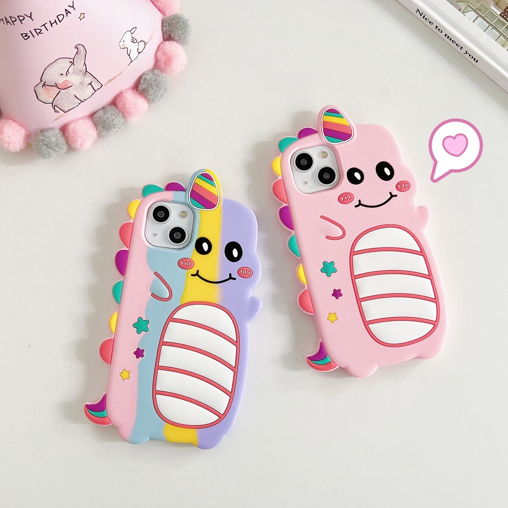 Ốp Điện Thoại Mềm Chống Sốc In Hình Kỳ Lân Hoạt Hình Cho iPhone 67 8 X XS XR XSMAX 11 12 13promax