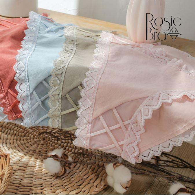 Quần Lót Nữ Cotton Siêu Mềm Đan Dây Hông P335