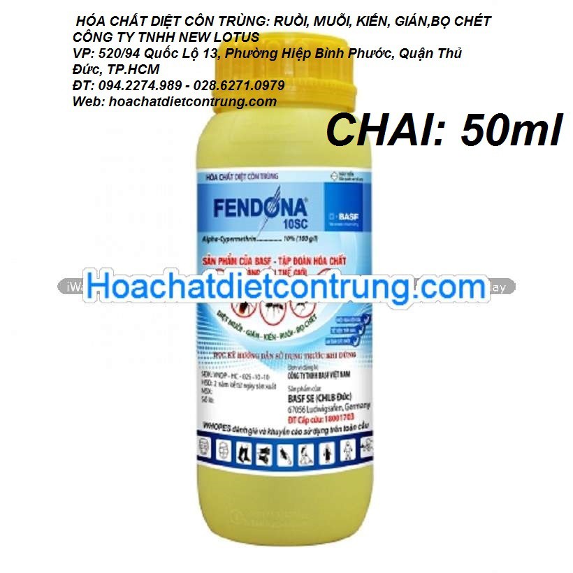 Thuốc diệt côn trùng Fendona 10SC Basf(CHLB Đức) (chai 50ml)