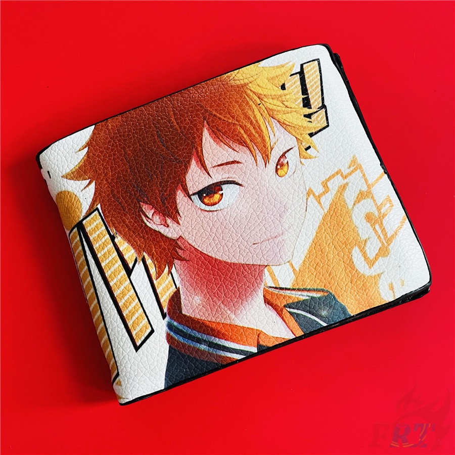 ❀ Anime Haikyuu! Ví Ngắn ❀ 1 Ví Gấp Da PU Thời Trang