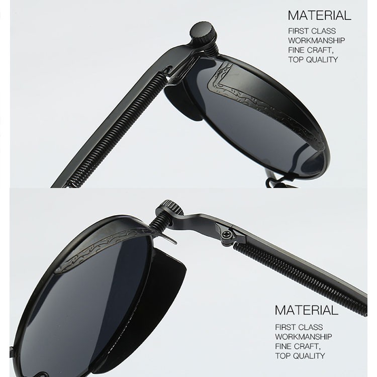 Kính Mát Phân Cực Tròng Tròn Phong Cách Vintage