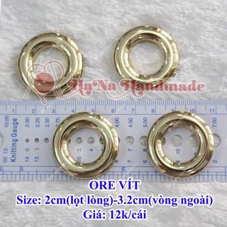 Khoen tròn ore vít size 1.4cm lọt lòng