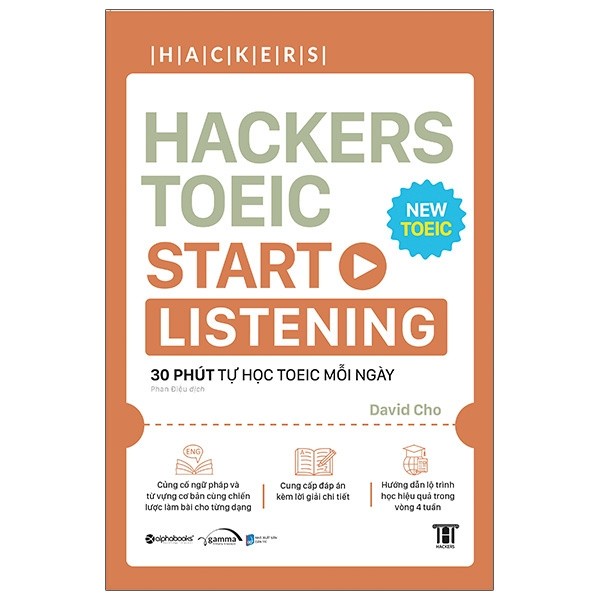Sách Alphabooks - Combo Hackers Toeic Start Listening + Hackers Toeic Start Reading