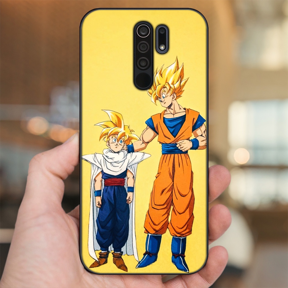 Ốp lưng Xiaomi Redmi 9 viền đen in hình Gohan Dragon Ball