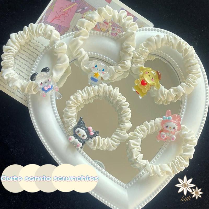 【kifli】Dây Cột Tóc Cao Su Họa Tiết Hoạt Hình Xinh Xắn Cho Bé Gái