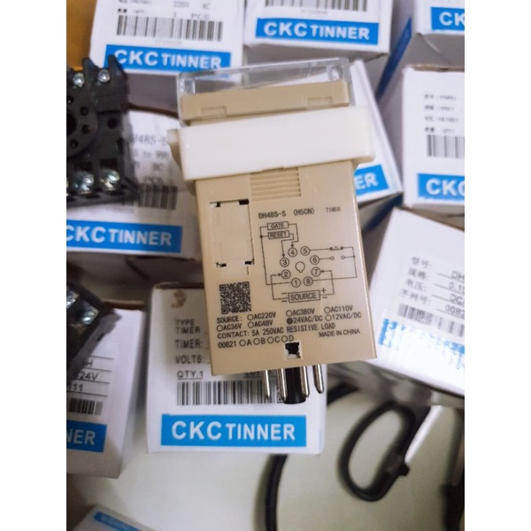 Rơle thời gian, timer thời gian CKC DH48S-S 12V, 24V, 220V, 380V