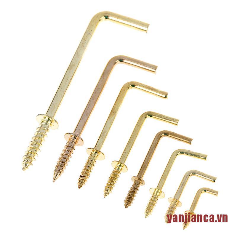 Bộ 10 móc sắt treo đồ hình chữ L 7 kiểu dáng