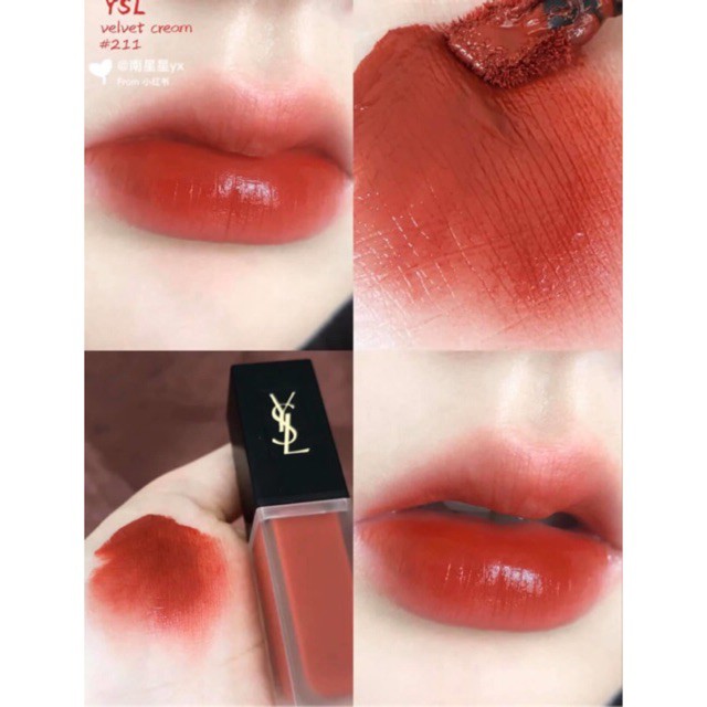 Son YSL Rouge Pur Couture The Slim Glow Matte, Son Ysl Tatouage Couture Velvet Cream Matte Đủ màu full size box