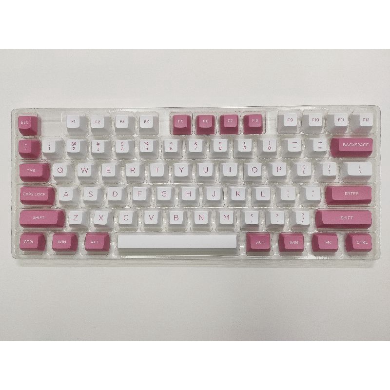 Bộ Keycap FSA Peach Pink PBT Double Shot cho Bàn phím cơ