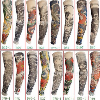 (Combo 3 Đôi Ngẫu Nhiên) Ống Tay Xăm Hình Xăm Tatoo Tattoo Chống Nắng Màu Ngẫu Nhiên - Phụ Kiện Ngoài Trời