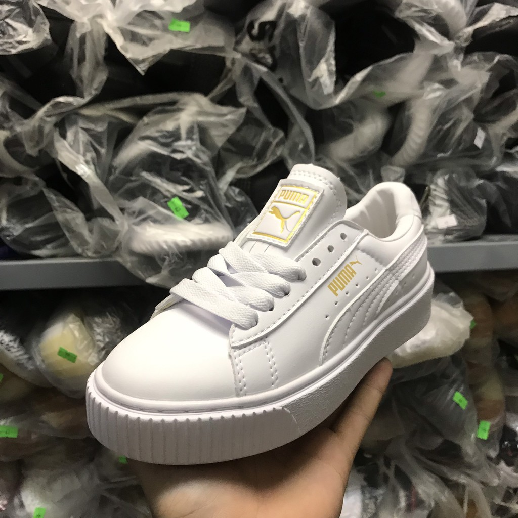 &gt;ẢNH THẬT-HÀNG THẬT&lt; Giày thể thao Sneaker P uma full trắng nữ