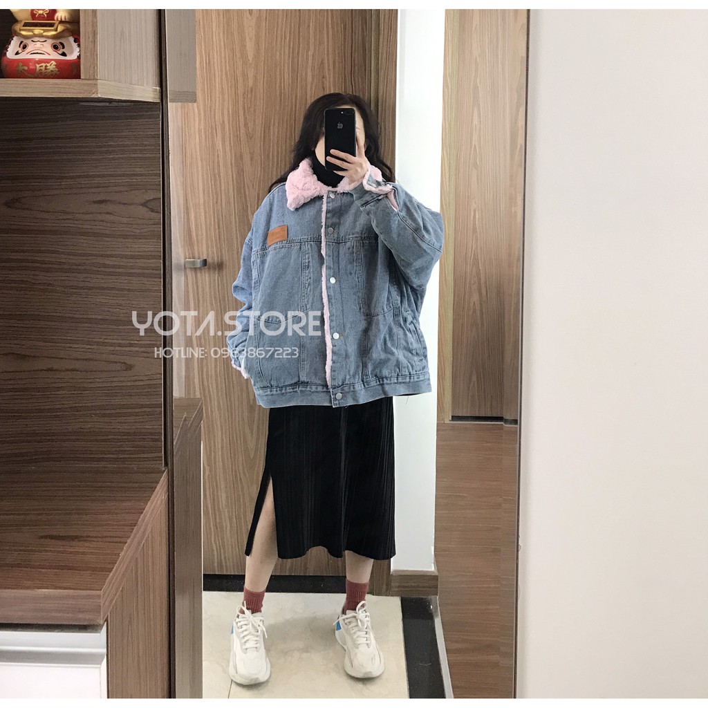 Áo khoác jeans lót lông - CV60 | BigBuy360 - bigbuy360.vn