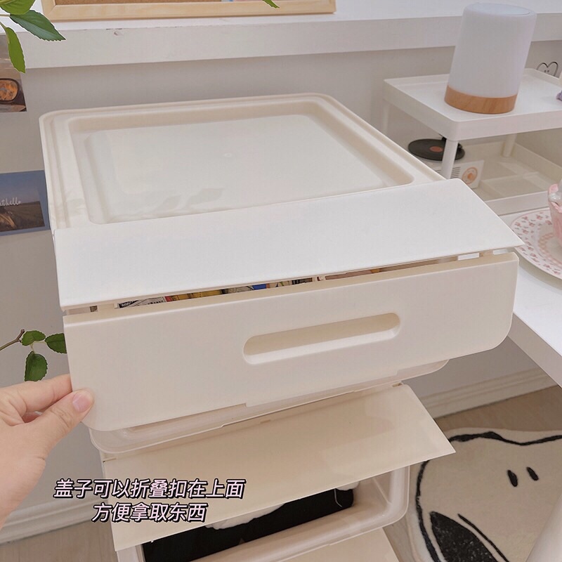 Hộp lưu trữ dung tích lớn, lưu trữ đồ ăn nhanh ,đồ chơi , sách vở văn phòng phẩm Chimi house