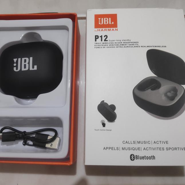 Tai Nghe Bluetooth Không Dây I8 Jbl Tws P12 Đen