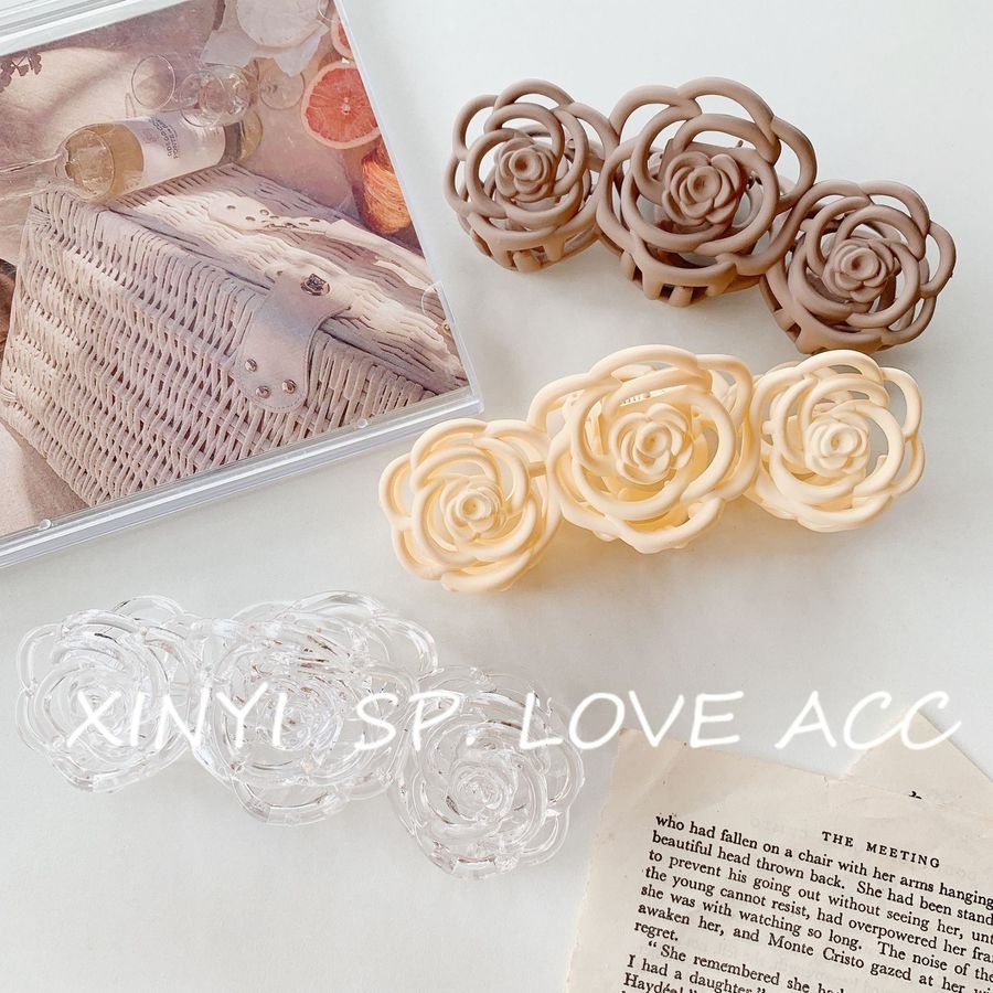 Kẹp Tóc Hình Bông Hoa Thời Trang Hàn Quốc Kiểu Cổ Điển Cho Nữ