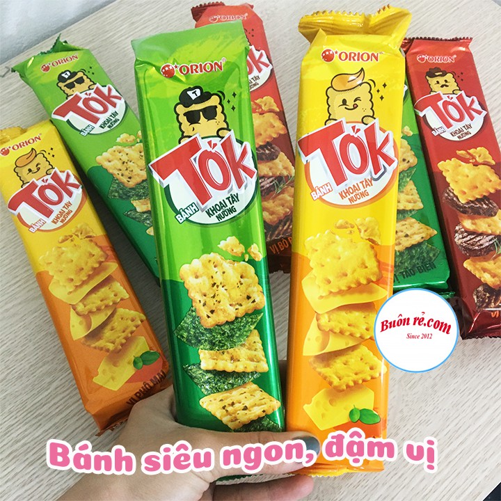 Bánh Tok khoai tây nướng Orion (1 GÓI)  vị phô mai, vị bò nướng, vị tảo biển ngon nhức nách – Buôn Rẻ 01198 | BigBuy360 - bigbuy360.vn