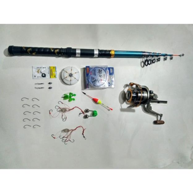 🐋 Combo câu lục cần 3.6m máy LC7000 🐋