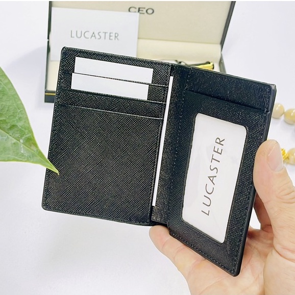 ví nam da thật thời trang Lucaster  đứng và ngang đẹp lung linh tối giản luke Fullbox BH 12 tháng