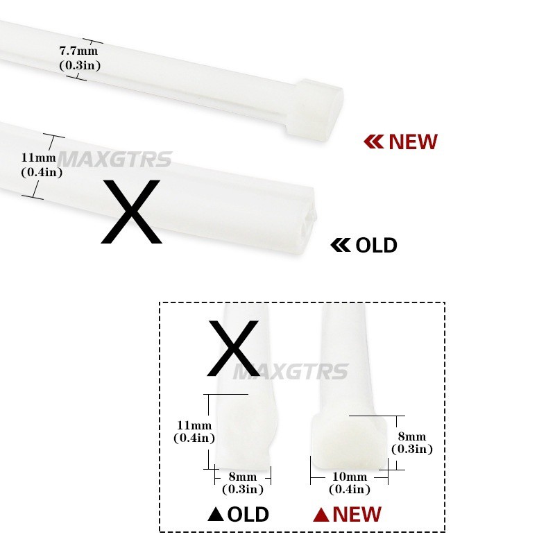 Bộ 2 Đèn LED DRL Siêu Mịn Chống Thấm Nước 30 60cm Chuyên Dụng Cho Xe Hơi