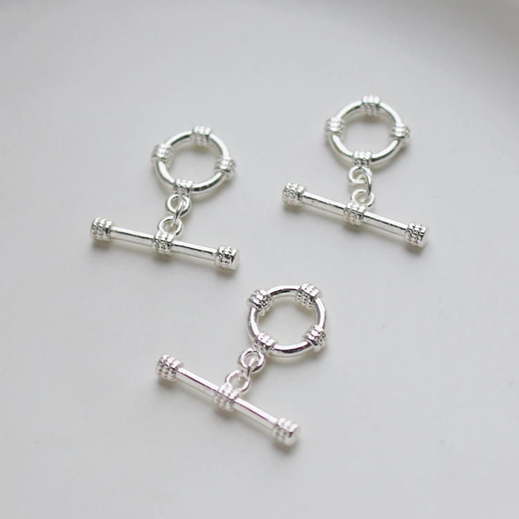 Phụ Kiện Khóa Tự Làm Trang Sức Mạ Bạc 14K 11mm