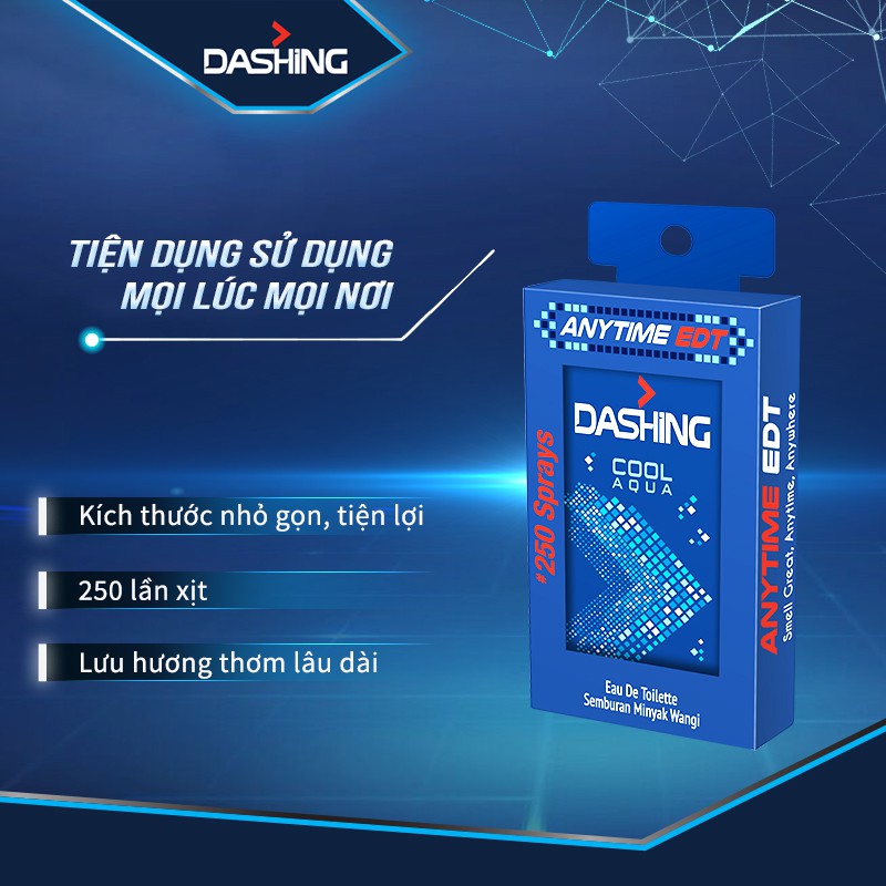 Nước Hoa Bỏ Túi Dashing Hương Cool Aqua 18ml