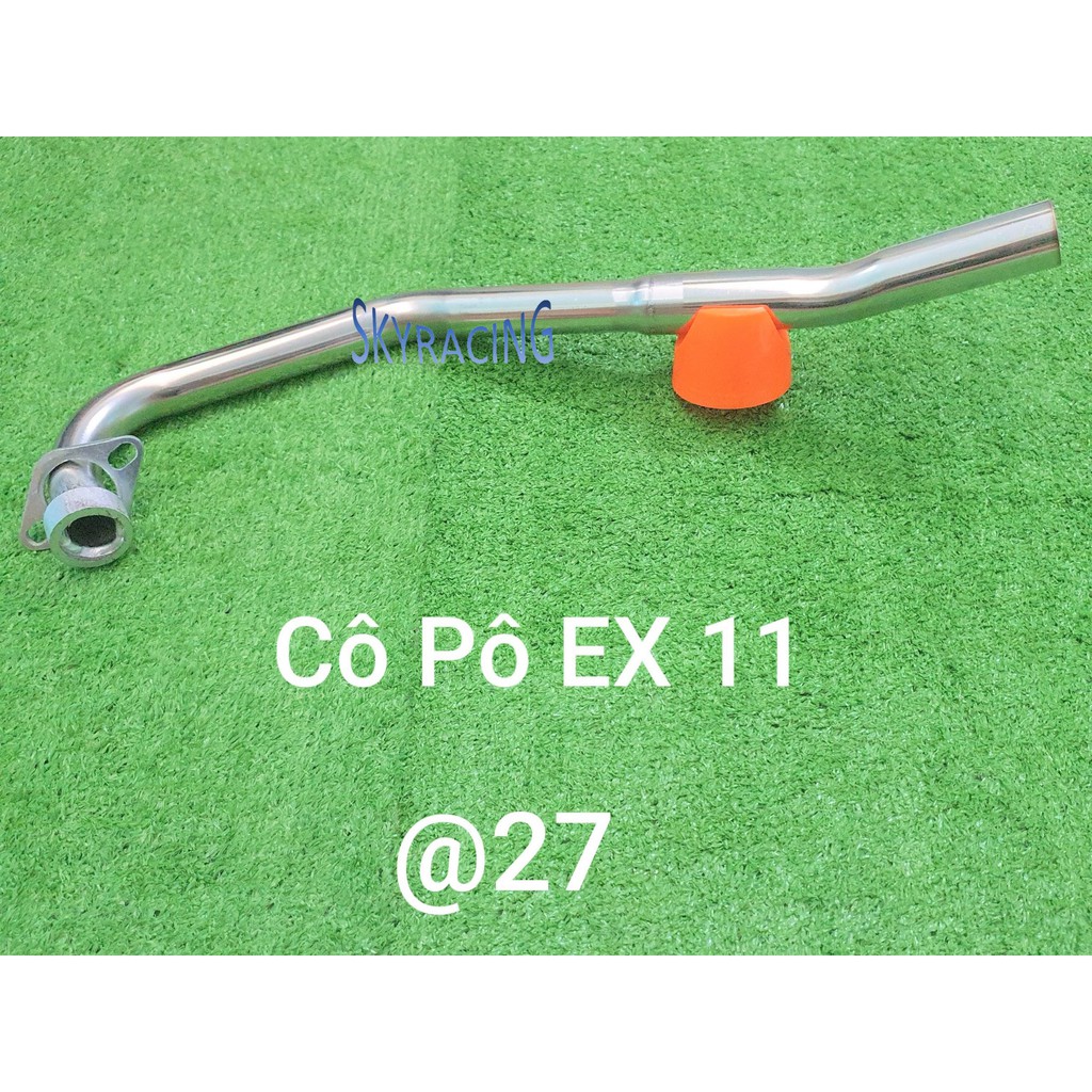 Cổ Pô Inox 304 Gắn Pô Zin Xe Exciter2010, Exciter2011, Exciter150