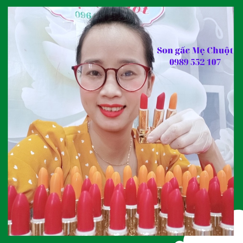 Son môi gấc handmade, dưỡng ẩm, hồng môi Mẹ Chuột