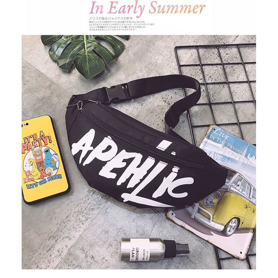 Túi nam nữ đeo chéo bao tử APENHICC cao cấp nhiều ngăn tiện lợi thời trang | BigBuy360 - bigbuy360.vn