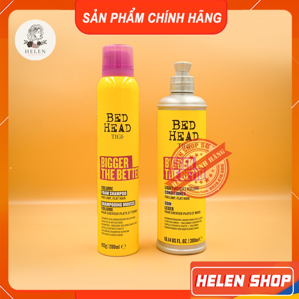 Dầu Gội TIGI Bed Head 400-970ml | Phục Hồi Tóc Hư Tổn, Bảo Vệ Màu Nhuộm, Dưỡng Ẩm, Chăm Sóc Tóc Tẩy