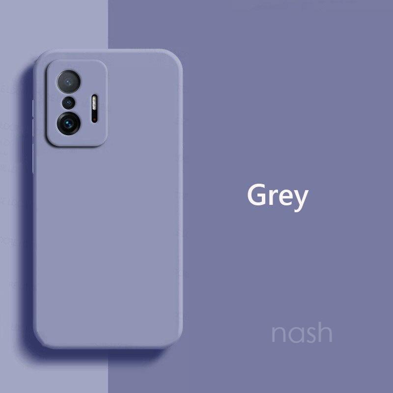 Ốp điện thoại silicone mềm màu trơn chống sốc cho Xiaomi Mi 11T Pro Mi11T Pro