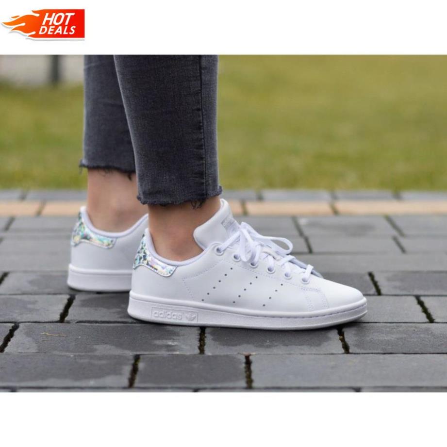 Giày Adidas Stan Smith Diamond 🔴FREESHIP🔴 Giày Adidas Nữ Chính Hãng - Stan Smith Gót Kim Cương Chuẩn Auth [EE8 : 🐘