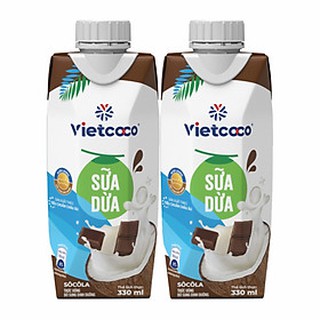 ( MUA 11 HỘP tặng 1 HỘP)SỮA DỪA NGUYÊN CHẤT ĐÓNG HỘP VIETCOCO - 330ML