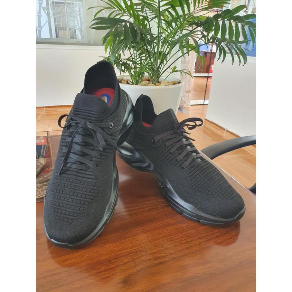 -Giày thể thao nam nữ sneaker Sshoes-không dây, vải thun mềm nhẹ-K8966-5-ALLBLK