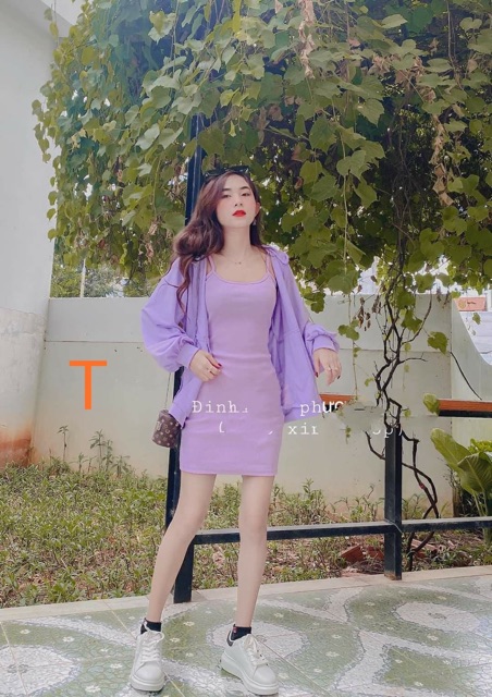 Áo khoác nỉ tím trơn TTP979