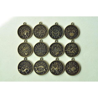 mặt đồng giả cổ cung hoàng đạo, mặt vòng tay nguyên liệu thủ công]