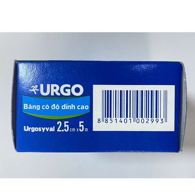 Băng Dính Cuộn Lụa Urgo.Sơ Cứu,Băng Vết Thương.Độ Dính Cao.Made In Thái Lan