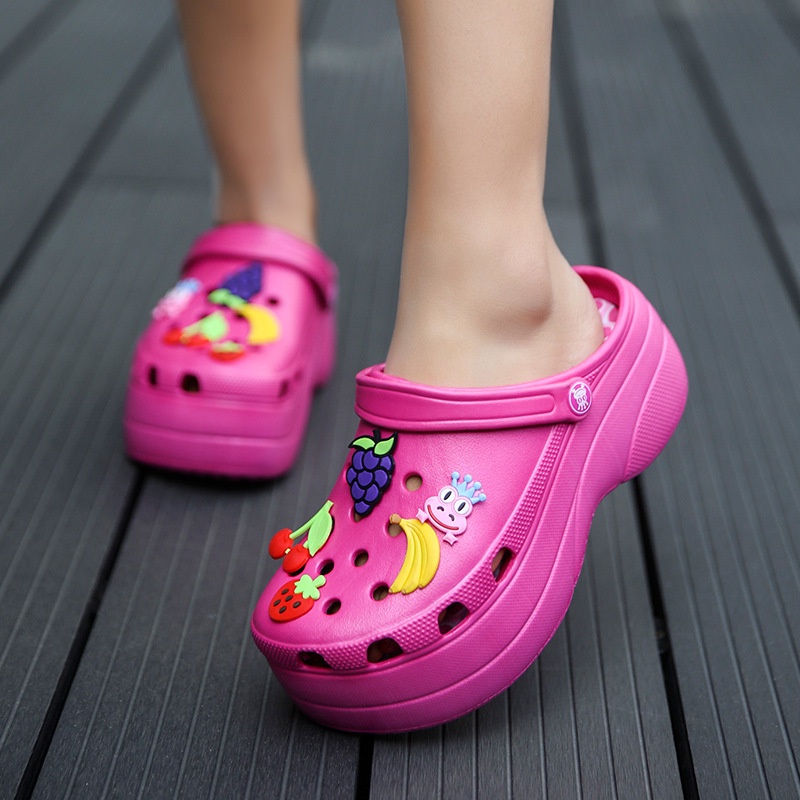 Dép Sandal Chống Trượt Tăng Chiều Cao Thoải Mái Phong Cách Hàn Quốc Cho Nữ Sinh