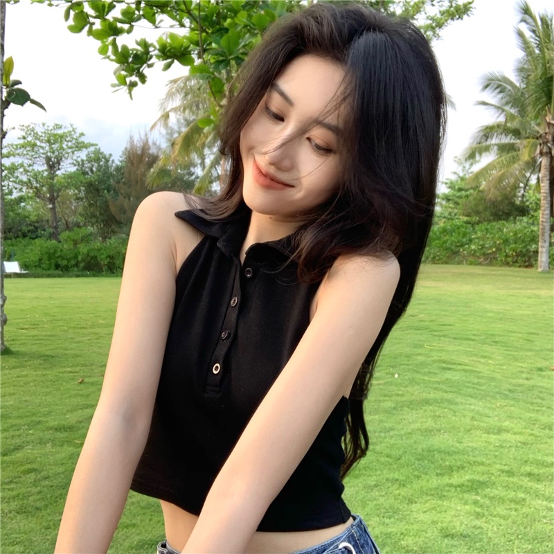 Áo Yếm Hở Lưng Croptop Có Cổ CHANJI Hot Trend Nữ Siêu Xinh Chất Thun Mềm Mại Mát Mẻ Đi Chơi Đi Biển SexyThu Hút RA030